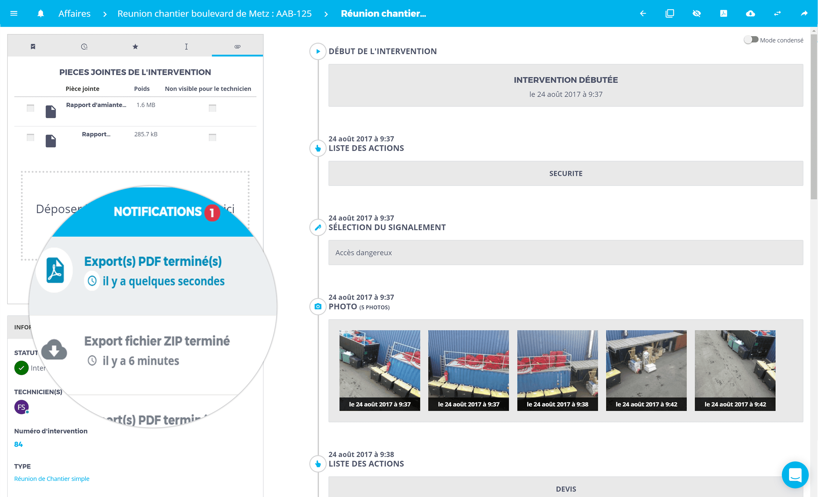 Export des données vers un fichier PDF avec SOLITECH